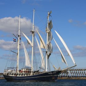 Kath Guellard - Tall Ship Leaving Blyth